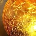 thumbnail image 4 of Buddha Garten Lotusblüte Deko Solar Lotusblüte für Außen Garten Deko Leuchten, Crackle Glas Metallblätter grau, 1x LED, D 25 cm Ormromra LKX-0664, 4 of 6