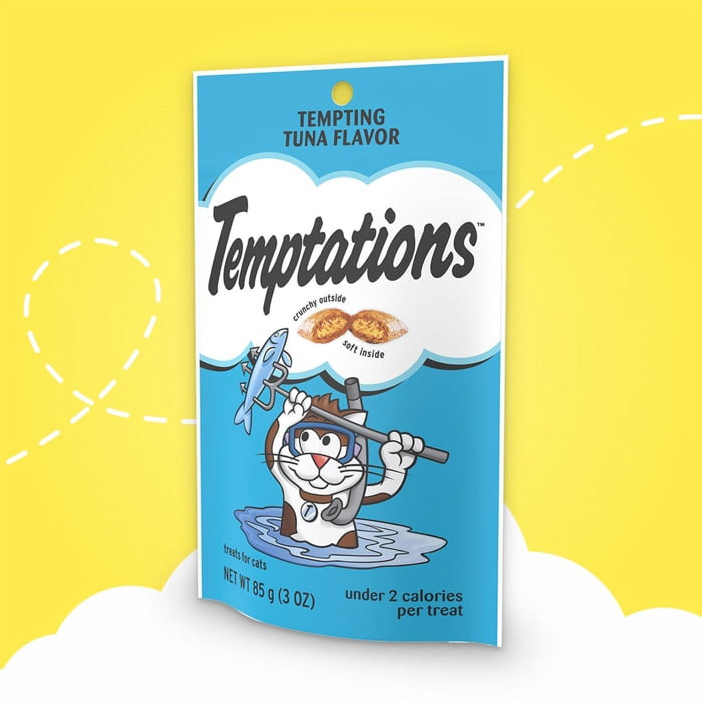 Temptation Classic Tasthttpy Cat Treats Variety Pack 8 Flavors ( Tantalizing Turkey, Chicken, Hearty Beef, Tuna, Creamy Dairy, Blissful Catnip,Savory Salmon, Seafood Medley) 3oz Each with Petlewa Box…