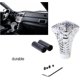 thumbnail image 4 of Pomo de cambio de marchas para coche Palanca de cambios Manual cromada Ojos LED azules Manija de cambio de marchas automática con forma de serpiente Cobra (1 pieza, plata) -z, 4 of 5