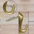 thumbnail image 4 of 30 Ganchos Para Cuadros Con Alfiler, Perchas Con Alfiler, Alfileres Decorativos Para Colgar En La Pared, Chinchetas Para Colgar Ganchos Para Tablones De Anuncios (Plata, Oro Y Negro), 4 of 7