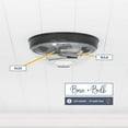 thumbnail image 4 of Prominence Home 4 Pack Madalyn 13" Flush Mount Ceiling Light Clear Glass, Bronze, 4 of 9