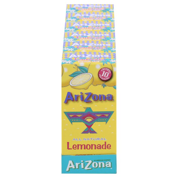 AriZona Lemonade Naturally Flavored Powdered Drink Mix, 10 ct OntheGo Packets