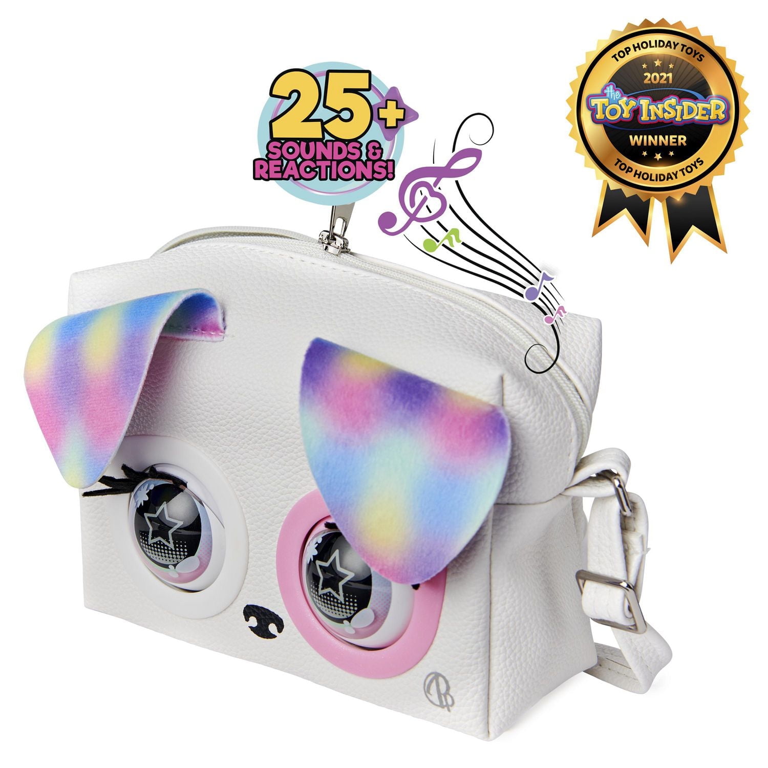 Purse Pets, Rainbow Pup Interactive Purse Pet with Over 25 Sounds and Reactions (Walmart Exclusive), Kids Toys for Girls Ages 5 and up