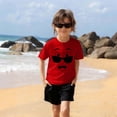 thumbnail image 4 of Auroural Girls Short Sleeve Shirts Size 8-10 Short Sleeve Shirts for Girls Kids Boys Girls Solid Color Cute Expression Print Short Sleeve Loose Comfortable T-Shirt Top Boys Summer Tops, 4 of 6