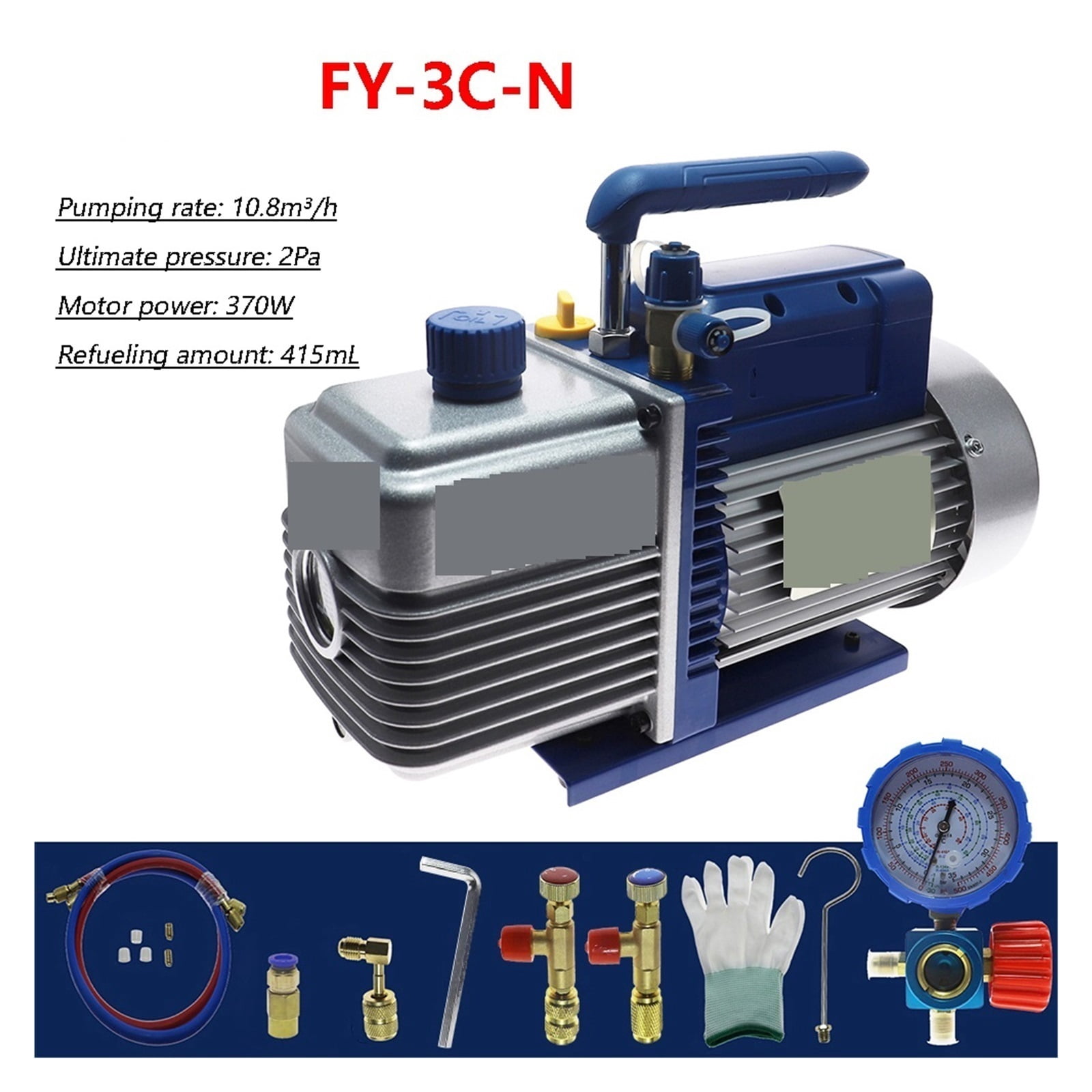 Vacuum Pump Refrigeration Kits 2Pa With Manifold Gauge Vacuum For 1/1.5/2/3P Household Air Conditioning Maintenance Pump ,Powerful Performance