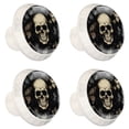 thumbnail image 2 of HemaKayy 4 Pack 1.37" Decorative Cabinet Knobs - Premium ABS Cabochon Glass Drawer Closet Pulls | Durable & Stylish Home Kitchen Furniture Decor | Butterfly, 2 of 8
