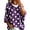 Dark Purple, variant on Cardigan Sweaters for Women Acrylic V Neck 3/4 Sleeve Loose Hooded Knit Pullover Sweater With Side Storage Pockets