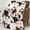 02 Dark Cow, variant on Soft Cozy Halloween Blanket, Spooky Pumpkin Bat Spider Webs Print White Throws for Couch Bed Home Decoration Gifts, Fuzzy Fleece Halloween Throw Blanket for Kids Adults 50"x60" (White)