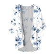 thumbnail image 7 of Women's Casual Fashion Print Lightweight And Comfortable Beach Vacation Chiffon Cardigan Sun Cardigan Uv Shirts for Women Uv Protection Shirts for Women, 7 of 7