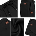 thumbnail image 6 of Havenre Men's Casual Cotton Shorts Summer Beach Vacation Short Pants Lightweight Drawstring Elastic Waist Chino Golf Shorts with Pockets Black XL, 6 of 10