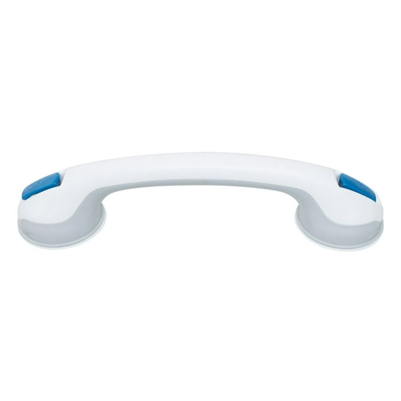 Evekare White Bathroom Suction Night Glow Grab Bar, 15.8 inch