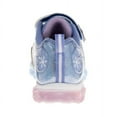 thumbnail image 5 of Disney Frozen Toddler Girls Hook And Loop Light Up Sneakers, Blue Pink, 8, 5 of 8