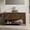 48''-Transparent Black Round Vessel, variant on 30" Bathroom Vanity&Sink, Freestanding Plywood Storage Cabinet with 2 Diagonal Doors&Open Shelf, Black Stone Pattern Ceramic Basin&Carrara White Sintered Stone Top, Dark Walnut Woodgrain