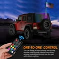 thumbnail image 5 of Nilight 1PC 3FT Spiral RGB Led Whip Light w/RGB Chasing/Dancing Light RF Remote Control Lighted Antenna Whips for Can-am ATV UTV RZR Polaris Dune Buggy 4 Wheeler Offroad Jeep Truck, 5 of 7