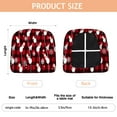 thumbnail image 3 of Red Christmas Snowman Seat Covers for Dining Room Chairs Set Of 4,Stretch Printed Washable Chair Seat Cover with Elastic Ties and Button,Removable Waterproof Couch Cushion Covers, 3 of 6