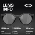 thumbnail image 4 of Oakley OO9242 HSTN Round Shaped Non-Polarized Sunglasses for Men - Includes Official Eyewear Kit - Matte Black Frame with Prizm Black Lens, 4 of 7