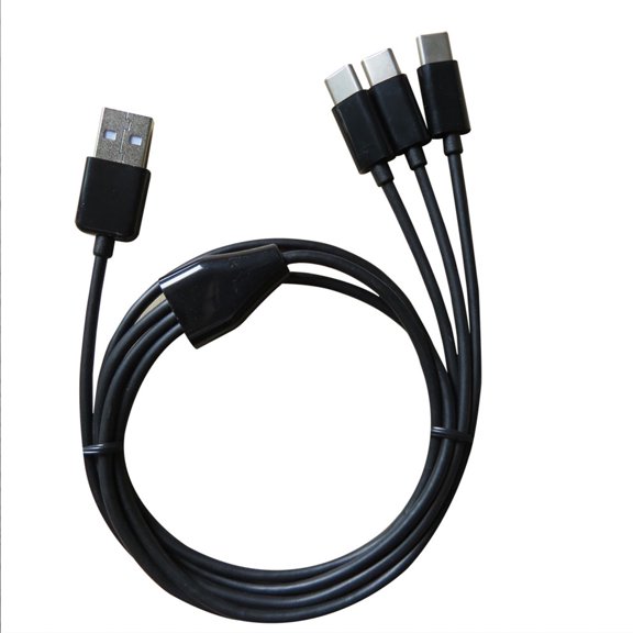 Multi Cable 3 in 1 Multiple Ports Devices USB C Charging Cord Type C Connectors for Phones Tablets