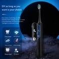 thumbnail image 4 of Cepillo de dientes eléctrico ultrasónico con suspensión magnética inteligente, recargable, cerdas suaves, resistente al agua, pantalla/visualización, bricolaje, 4 of 5
