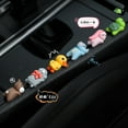 thumbnail image 2 of Car Dashboard Cute Animal Ornaments Sleeping Mini Cartoon Toy Car Motorcycle Paste Ornament Pendant Decor, 2 of 7