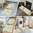 thumbnail image 5 of Green Botanical 2'x6' Runner Rugs for Hallway Kitchen Bedside Non Slip Washable, Farmhouse Dragonfly Entryway Rug Runners with Rubber Backing, Long Carpet Runner for Laundry Room, 5 of 8