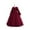 Deep Red, variant on Girls Elegant Long Sleeve Lace Flower Dress for Special Occasions Wedding Party Floor Length Gown with Bow and Embroidered Details