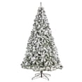 thumbnail image 4 of Nearly Natural 9ft. Flocked West Virginia Fir Artificial Christmas Tree with 650 Clear LED Lights and 1320 Bendable Branches, 4 of 11