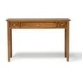 thumbnail image 3 of Simpli Home Warm Shaker 48 inch Wide Solid Wood Transitional Desk in Light Golden Brown, 3 of 10