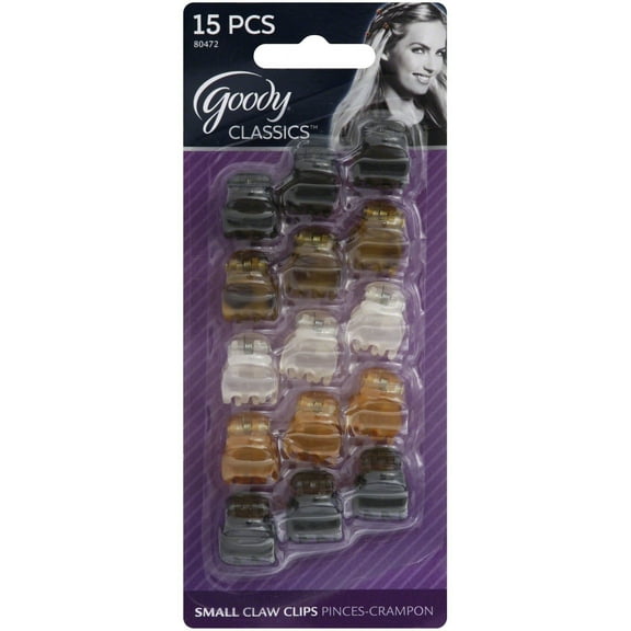 Goody Becky Claw Clips, 15 count