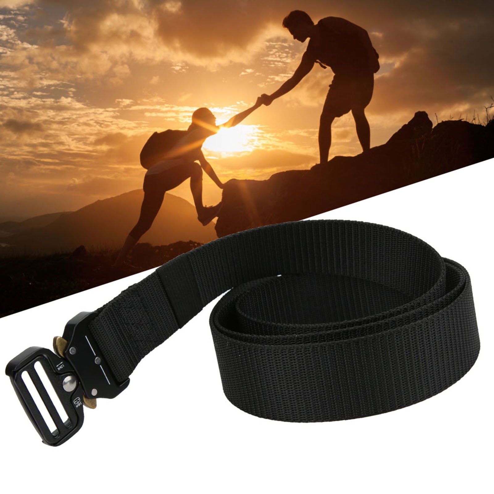 Omhoog gaan operatie Kenmerkend Outdoor Belt, Ergonomics Lightweight Outdoor Buckle Belt Fst Dry For  Exercise For Soldier Black - Walmart.com