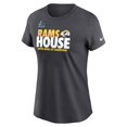 thumbnail image 2 of Women's Nike Anthracite Los Angeles Rams Super Bowl LVI Champions Local T-Shirt, 2 of 3