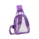 thumbnail image 4 of Mochila transparente de PVC Strade Fareast Limited Bandolera Violeta, 4 of 8