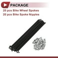 thumbnail image 5 of 20 Set 13G Bicycle Spokes 135mm Bike Wheel Spokes 304 Stainless Steel Black, 5 of 7