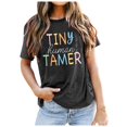 thumbnail image 2 of Tiny Human Tamer Graphic Tees for Women 2026 Summer Casual Short Sleeve Crewneck Teacher Tshirts School Teaching Tee, 2 of 3