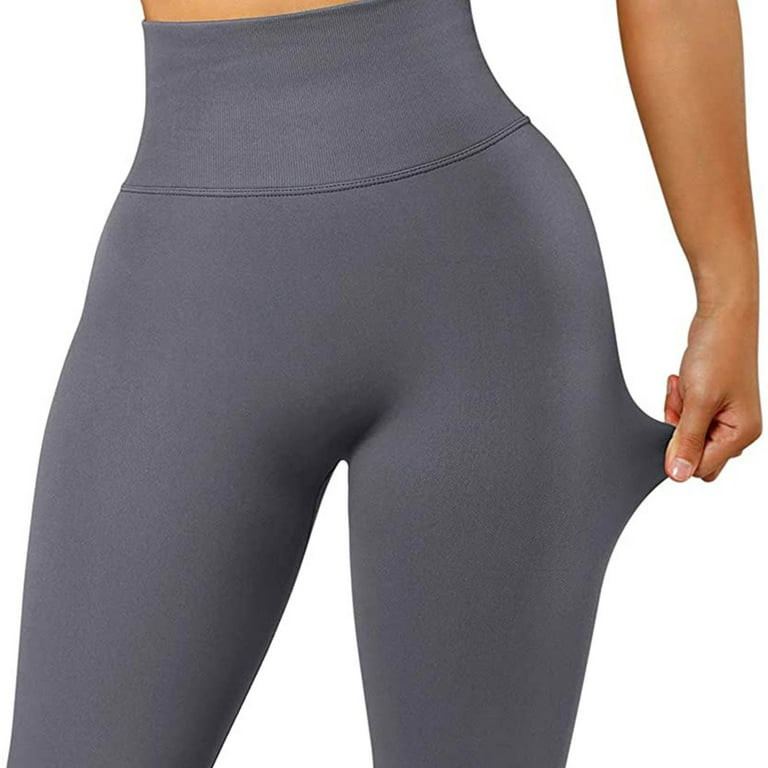 Clearance Solid Color Sweatpants Women's Fashion Workout Leggings Fitness  Sports Gym Running Yoga Athletic Pants Dark Gray L