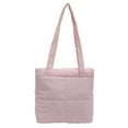 thumbnail image 1 of Bolso Mano 8053Bolso Tote Cuadros Nylon Gran Capacidad () Rosa, 1 of 9