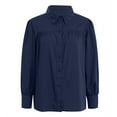 thumbnail image 6 of vigerkar Womens Shirts Button Down Lantern Long Sleeve Blouse Fashion Casual Tops 2025 Navy, L, 6 of 7