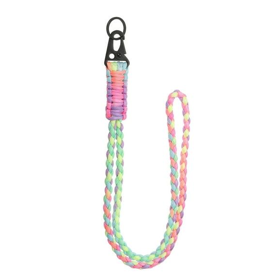 Uxcell Paracord Lanyard, Heavy Duty Keychain Necklace Lanyard Light Colorful