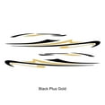thumbnail image 1 of Baohd Cool Style Car Stickers Personalized And Protective Stylish Car Accessory Black and Gold 1Set, 1 of 4