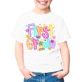 thumbnail image 3 of SGMVNU Kids First Grade T Shirts for Girls Back to School Graphic Tees Short Sleeve Soft Summer Casual Tops, Size 9-10 Years, White, 3 of 7
