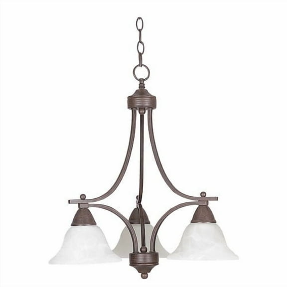 Fleur De Lis Living Guion 3-Light Shaded Chandelier