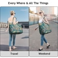 thumbnail image 4 of Mala Inspired Paisley Duffel Boho Vintage Weekender Bag with Artistic Floral Pattern, Ethnic Chic Design, 4 of 5