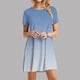 thumbnail image 2 of Vestido de Manga Corta para las Mujeres Casual Impreso Cuello Redondo, Vestido de las Señoras para la Primavera Y el Verano de Uso Diario, 2 of 9