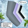 thumbnail image 2 of 4PCS Cooling Shawl Arm Sleeves with Finger Hole Anti UV Arm Covers for Women Man, 2 of 8
