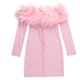 thumbnail image 4 of Vestido corto bandeau para mujer, vestido elegante de tubo con lentejuelas, vestido estético Kuymtek Rosa T S para Mujer, 4 of 9