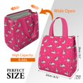 thumbnail image 3 of Boston Terrier on Red Background Insulated Lunch Bag for Women & Adults,Large Portable Soft Cooler Lunch Bag,Thermal Food Storage Tote with Pearl Cotton,8.66L,8.75x5.75x9.5 Inch, 3 of 6