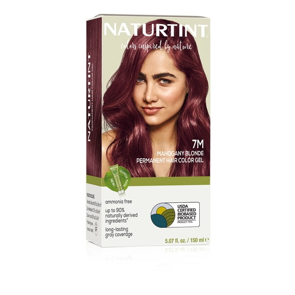 Naturtint 7M Mahogany Blonde Permanent Hair Color, 1 Pack (Packaging May Vary)