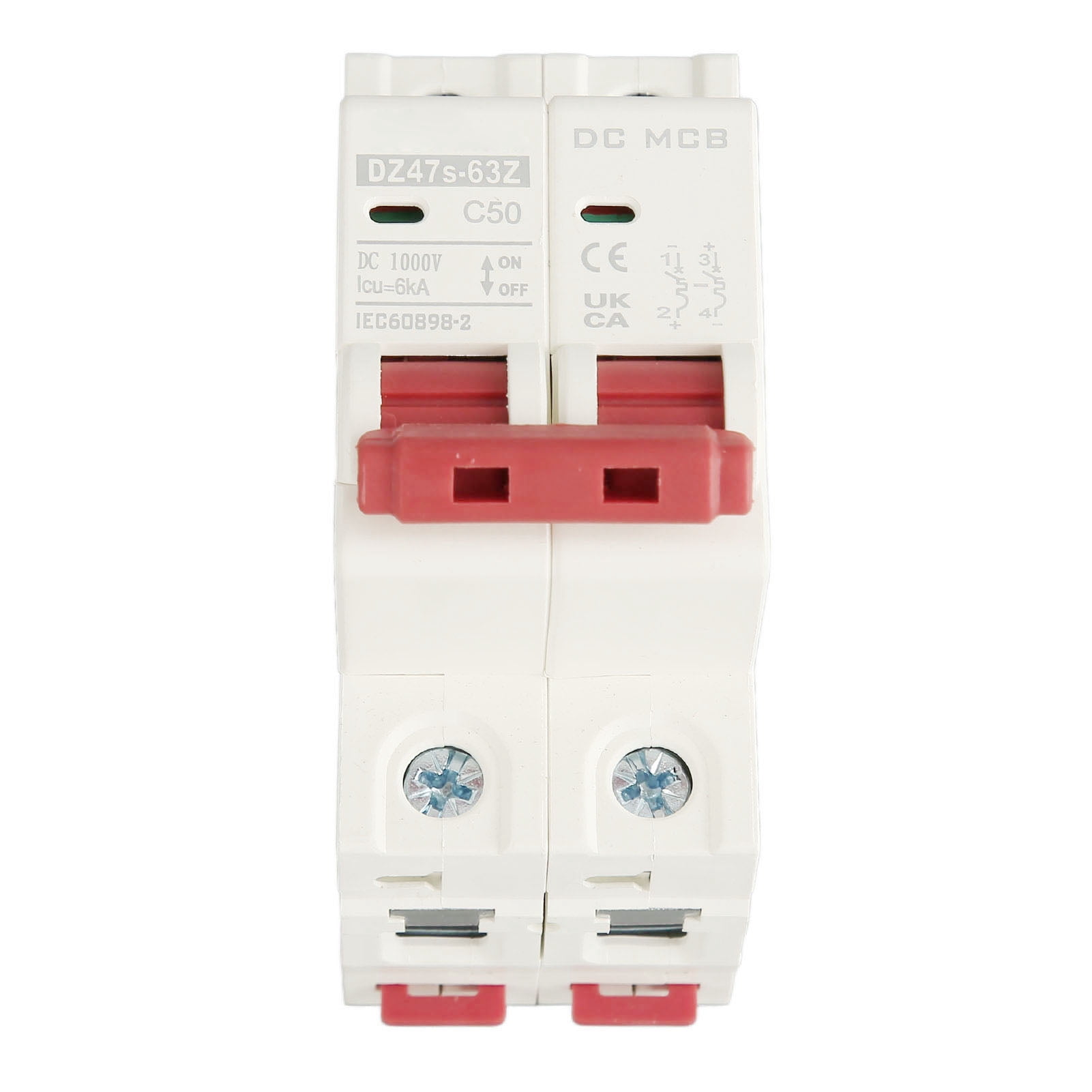 Miniature Disjoncteur DZ47-63Z 2P 16A 1000V DC - Protection Sûre Pour Systèmes Photovoltaïques