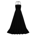thumbnail image 5 of Enjoytime Women's Boho Floral Long Maxi Party Dress Summer Wedding Guest Off The Shoulder V Neck Loose Flowy Dresses Pleated Elegant Dresses for Women, 5 of 6