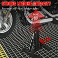 thumbnail image 5 of 330 lbs Motorcycle Jack Lift Stand, Heavy Duty Steel Hydraulic Dirt Bike Stand Lift with Adjustable Height Hoist Table for Pit Bikes ATVs Maintenance, Motorbike Repair Accessories Tools, 5 of 7
