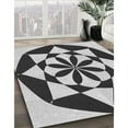 thumbnail image 2 of Ahgly Company Indoor Rectangle Patterned Dark Gray Black Area Rugs, 8' x 10', 2 of 6